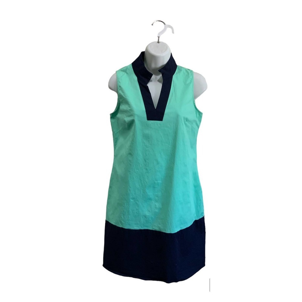 Sail to Stable Small Mint green Navy Blue Mini Dress